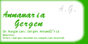 annamaria gergen business card